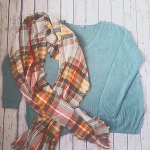 Dolman sweater WITH scarf